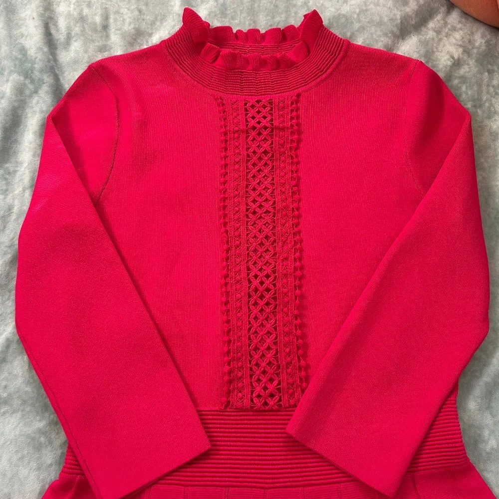 Bebe Fuchsia Dress! Size Medium! - Picture 1 of 11